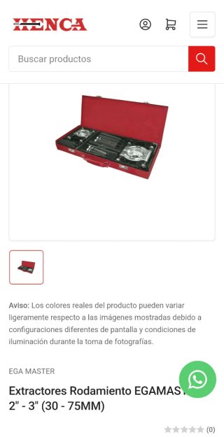Extractor Rodamientos Ega Master 62883