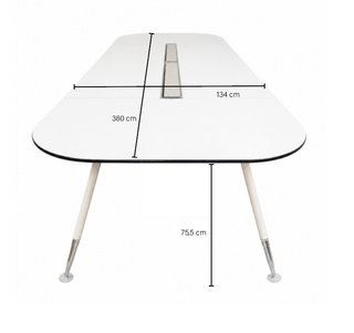 Mesa de reuniones blanca