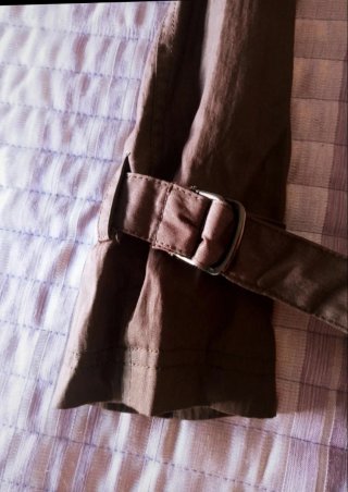 Gabardina Naurana Talla M Marrón Dorada