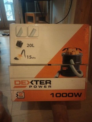 Aspirador de cenizas Dexter Power 1000W