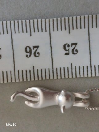 Colgante en forma de gato | cadena de plata 925