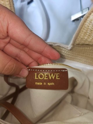 Bolso Loewe Beige Flores Bordadas