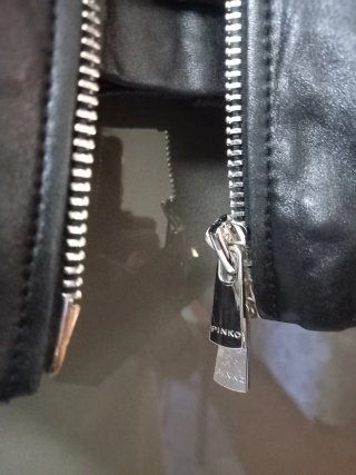 Giubbotto Pinko pelle nero taglia S
