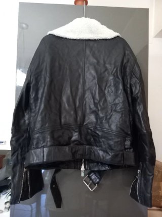 Giubbotto Pinko pelle nero taglia S