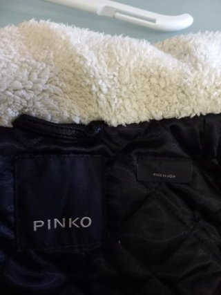 Giubbotto Pinko pelle nero taglia S