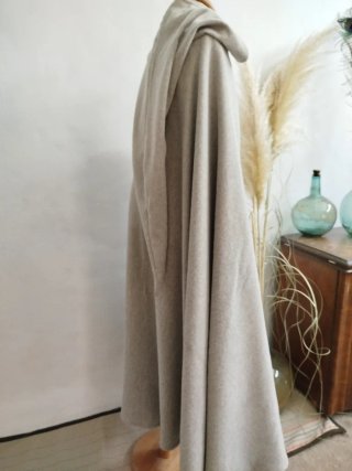 Capa Medieval/Cosplay Gris