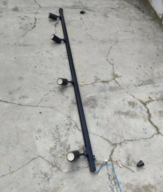 Foco LED Negro para Carril