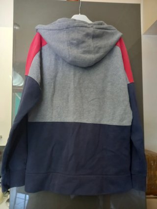 Felpa Nike Air zip grigio blu rossa taglia S