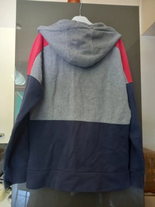 Felpa Nike Air zip grigio blu rossa taglia S