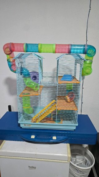 Jaula para hámster con accesorios