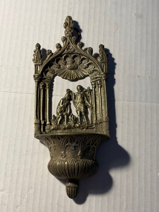 Acquasantiera Vintage Bronzo