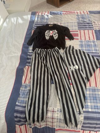 Costume da pirata con teschio