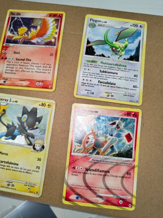 Lotto 4 carte Pokemon Vintage Holo