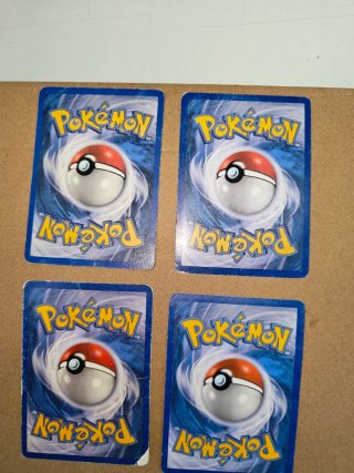 Lotto 4 carte Pokemon Vintage Holo