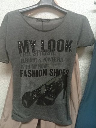Lote 2 Camisetas Stradivarius Manga Murciélago