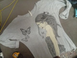 Lote 2 Camisetas Stradivarius Manga Murciélago