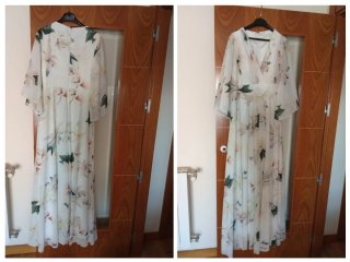 Vestido fiesta largo floral