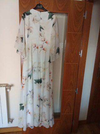 Vestido fiesta largo floral