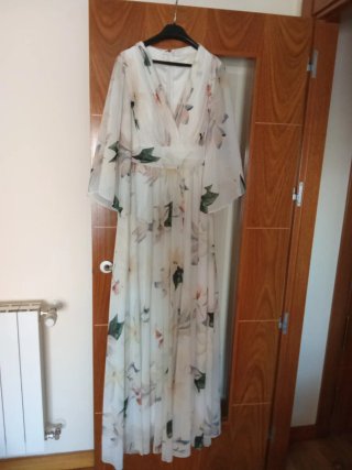 Vestido fiesta largo floral