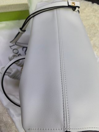 Bolso Loewe Flamenco Clutch Mediano Blanco