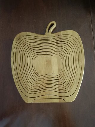 Frutero de madera plegable con asa