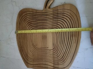 Frutero de madera plegable con asa
