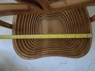Frutero de madera plegable con asa