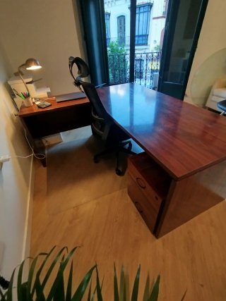 Mesa de despacho con ala y cajonera archivador