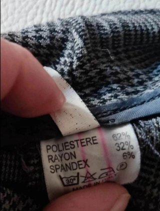 Pantaloni Principe di Galles TG 50 dritti