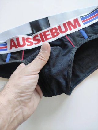 Slip Aussiebum Negro