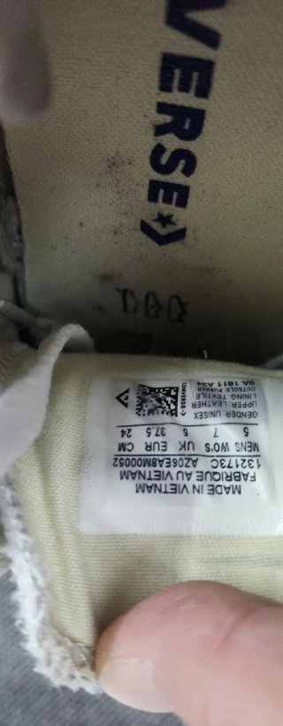 Converse Blancas Talla 37.5
