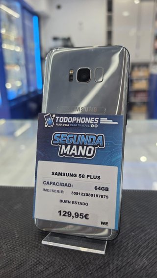 Samsung S8 Plus 64GB Plata - Buen Estado