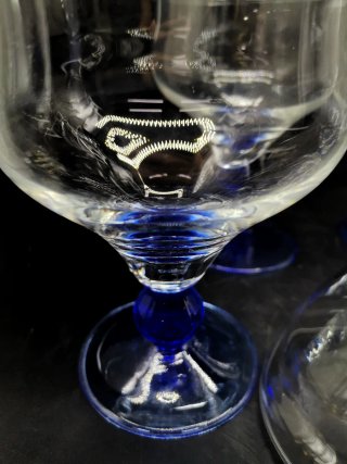 Impecables copas de cristal con tapa vintage Italy