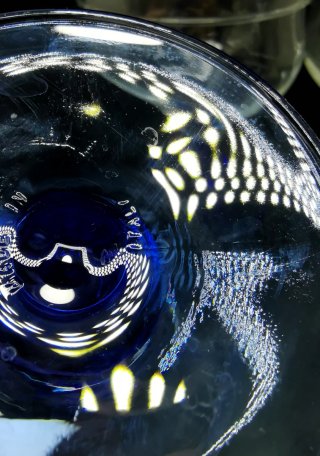 Impecables copas de cristal con tapa vintage Italy