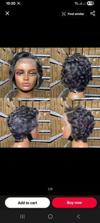 Peluca Lacefront 13x4 Gris