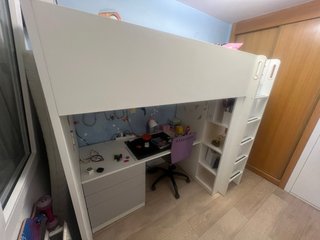 Cama alta escritorio IKEA Smastad