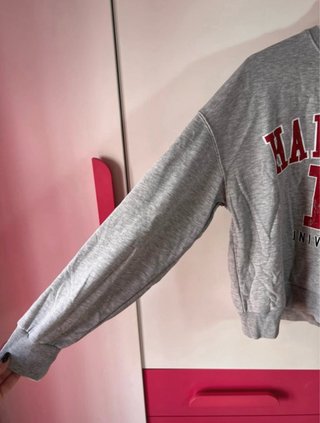 Sudadera Harvard Gris Stradivarius