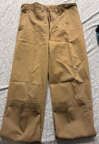 Set 2 pantaloni uomo tg. 48 beige/nero