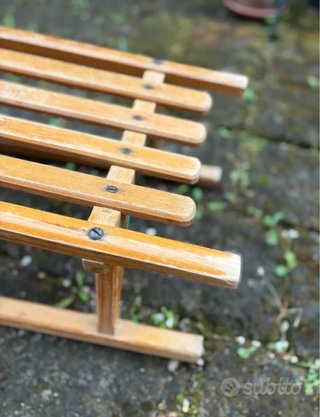 Slitta in legno vintage