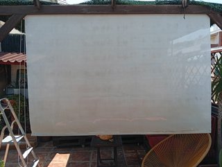 Estor 190x195 cm ideal como pantalla proyector