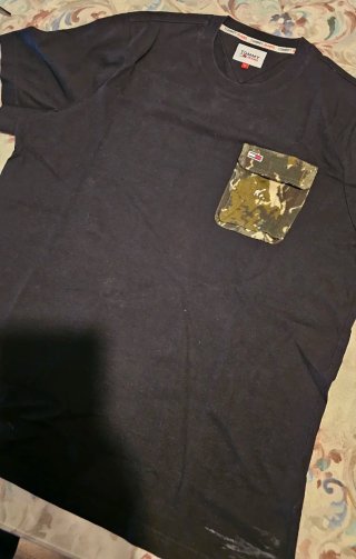 Camiseta Tommy Jeans Talla XL Negra