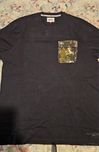 Camiseta Tommy Jeans Talla XL Negra