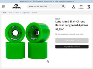 Ruedas Longboard Elixir Chrono 70mm 80a