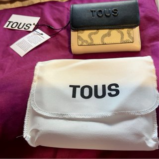 Cartera Tous Flap Beige y Negra