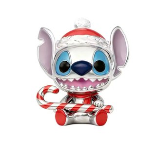 Charm de plata  Stitch Navideño Cromado