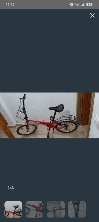 Bicicleta plegable F-Park roja