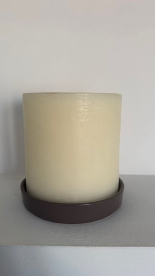 Vela XXL IKEA Beige y Marrón