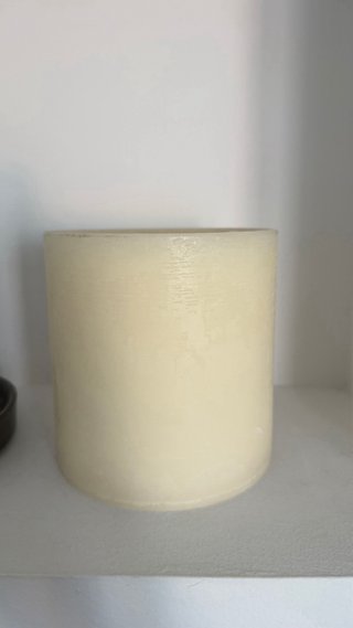Vela XXL IKEA Beige y Marrón