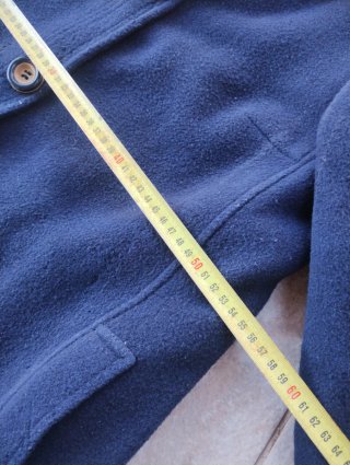 Chaquetón largo azul marino