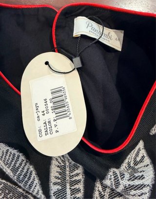 Conjunto Panambi Negro Estampado Palmeras